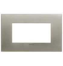 Placca Vimar Arke' Fit 4 moduli Acciaio Spazzolato 19954.08