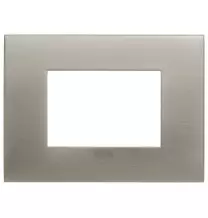 Placca Vimar Arke' Fit 3 moduli Acciaio Spazzolato 19953.08