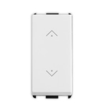 Pulsante Saliscendi Unipolare NO + Unipolare NO 10A illuminabile Pixia Bianca Master 11038