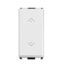 Pulsante Saliscendi Unipolare NO + Unipolare NO 10A illuminabile Pixia Bianca Master 11038