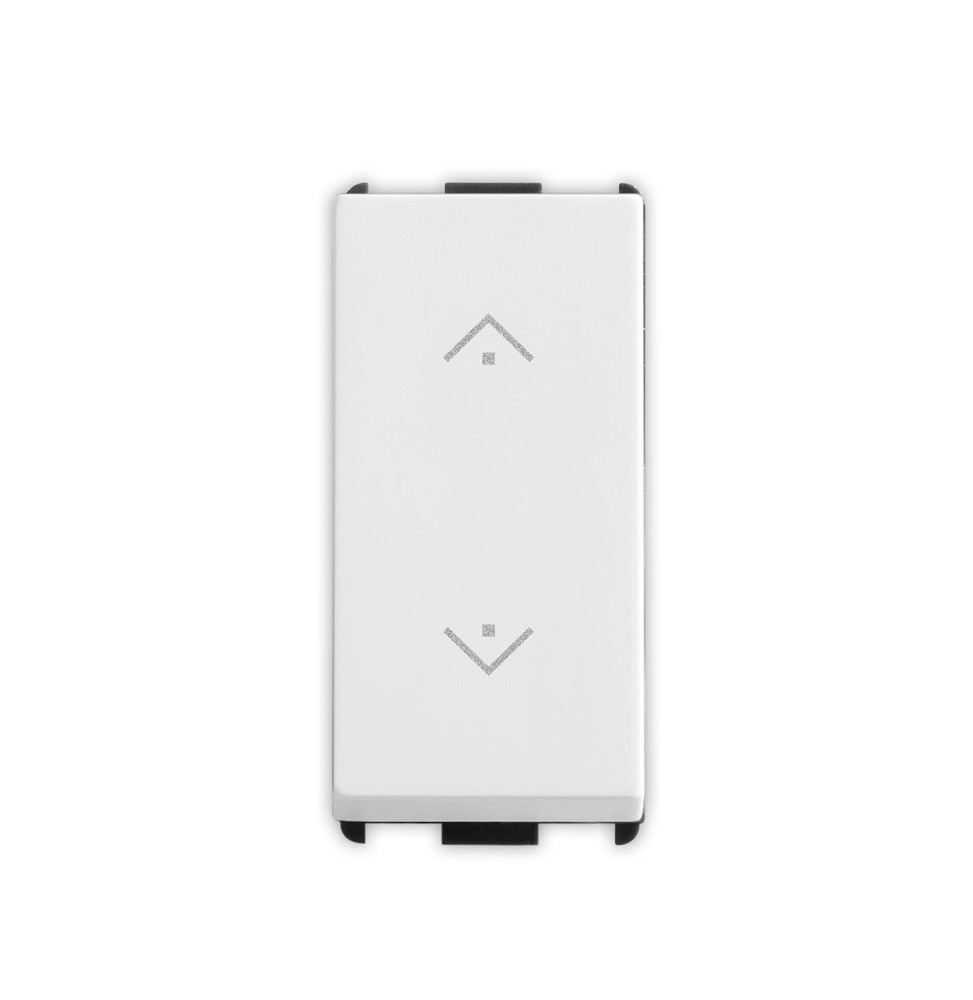 Pulsante Saliscendi Unipolare NO + Unipolare NO 10A illuminabile Pixia Bianca Master 11038