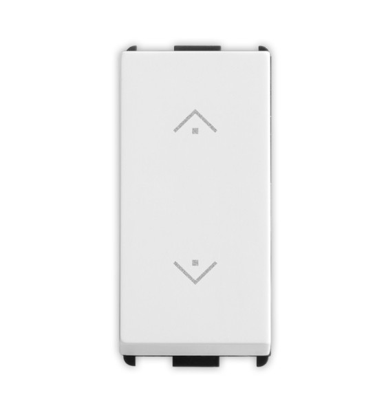 Pulsante Saliscendi Unipolare NO + Unipolare NO 10A illuminabile Pixia Bianca Master 11038