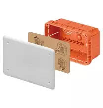 Cassetta di derivazione da incasso 152x98x70  con coperchio e viti Gewiss GW48004