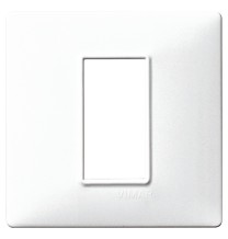 Placca 1 modulo bianco in tecnopolimero Vimar Plana 14641.01