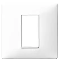 Placca 1 modulo bianco in tecnopolimero Vimar Plana 14641.01