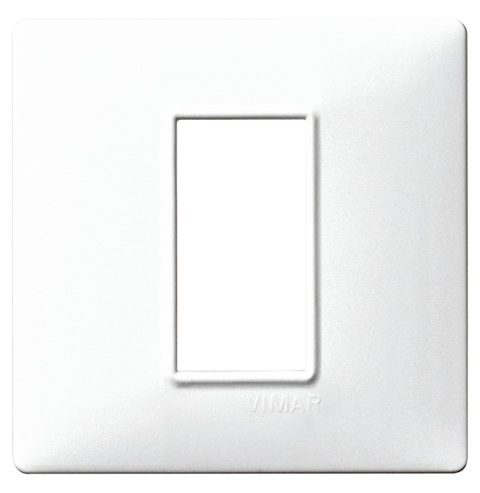 Placca 1 modulo bianco in tecnopolimero Vimar Plana 14641.01