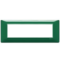 Placca Vimar Plana 3 moduli in tecnopolimero Reflex smeraldo 14657.47