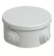 Cassetta di derivazione IP44 diametro 80 con passacavi Vimar V55002