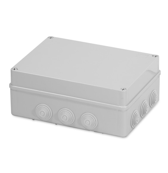 Cassetta di derivazione IP55 300x220x120 con passacavi Master M03105