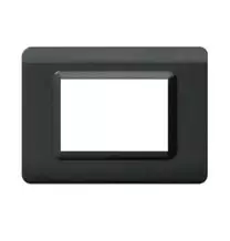 Placca 3 moduli Grigio scuro metalizzato Ave 44PY03GSM Sistema 44