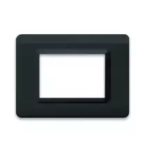 Placca 3 moduli grigio tekla AVE 44PY03GTK Tecnopolimero Sistema 44