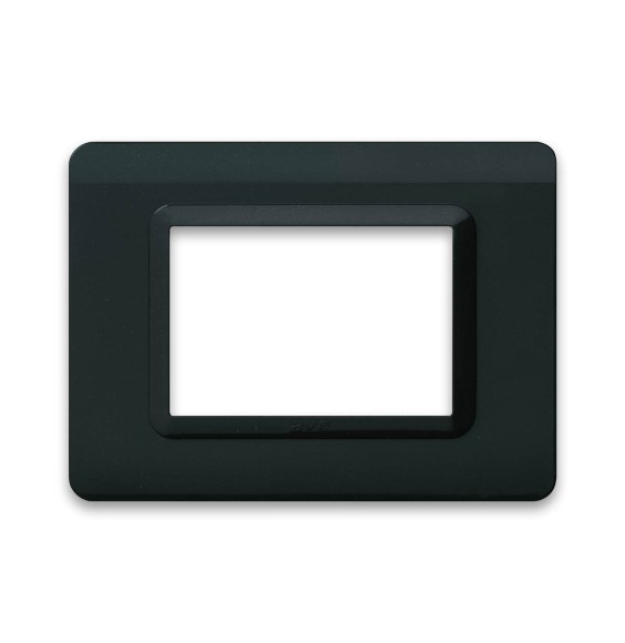 Placca 3 moduli grigio tekla AVE 44PY03GTK Tecnopolimero Sistema 44