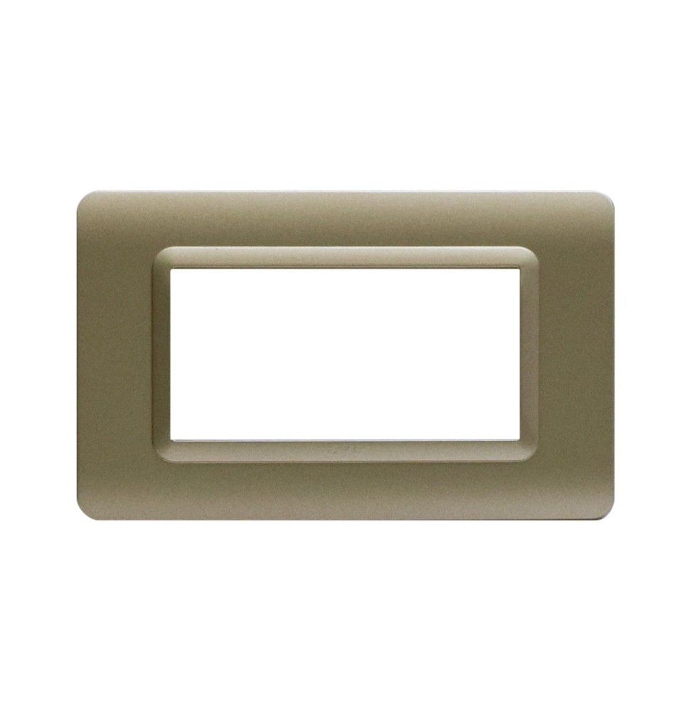 Placca 4 moduli Champagne opaco Tecnopolimero Sistema 44 AVE 44PY04CHO