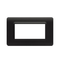 Placca 4 moduli grigio tekla AVE 44PY04GTK  Tecnopolimero Sistema 44