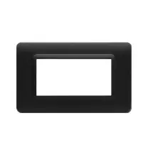 Placca 4 moduli grigio tekla AVE 44PY04GTK  Tecnopolimero Sistema 44