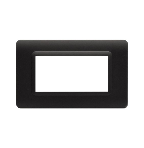 Placca 4 moduli grigio tekla AVE 44PY04GTK  Tecnopolimero Sistema 44