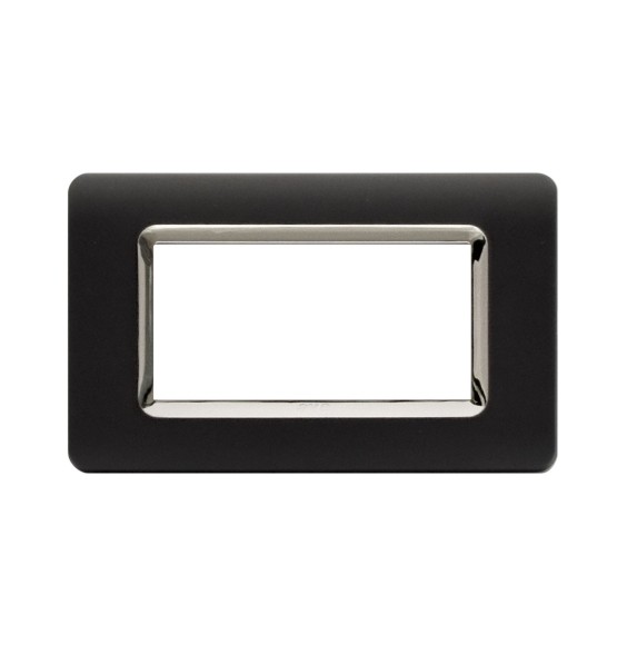 Placca 4 moduli grigio tekla AVE 44PY04GTKC  Tecnopolimero Sistema 44