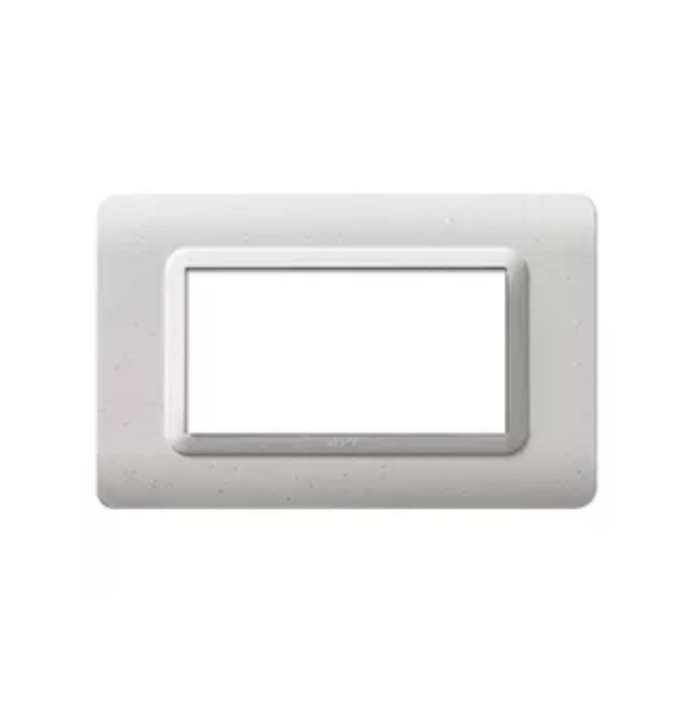 Placca 4 moduli in marmo Tecnopolimero Sistema 44 AVE 44PY04M