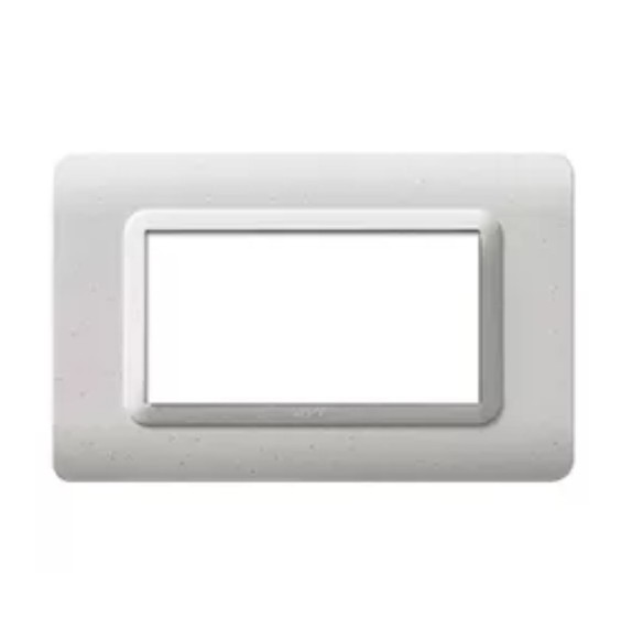 Placca 4 moduli in marmo Tecnopolimero Sistema 44 AVE 44PY04M