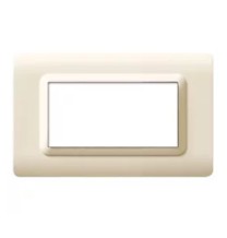 Placca AVE 4 moduli Sabbia Tecnopolimero Sistema 44 AVE 44PY04SA