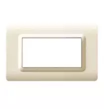 Placca AVE 4 moduli Sabbia Tecnopolimero Sistema 44 AVE 44PY04SA