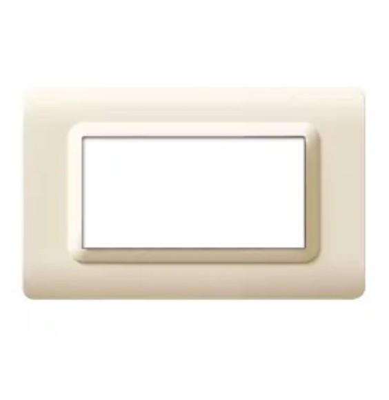 Placca AVE 4 moduli Sabbia Tecnopolimero Sistema 44 AVE 44PY04SA