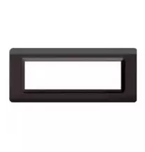 Placca 7 moduli in tecnopolimero grigio scuro lucido AVE Sistema 44 44PY07GSL