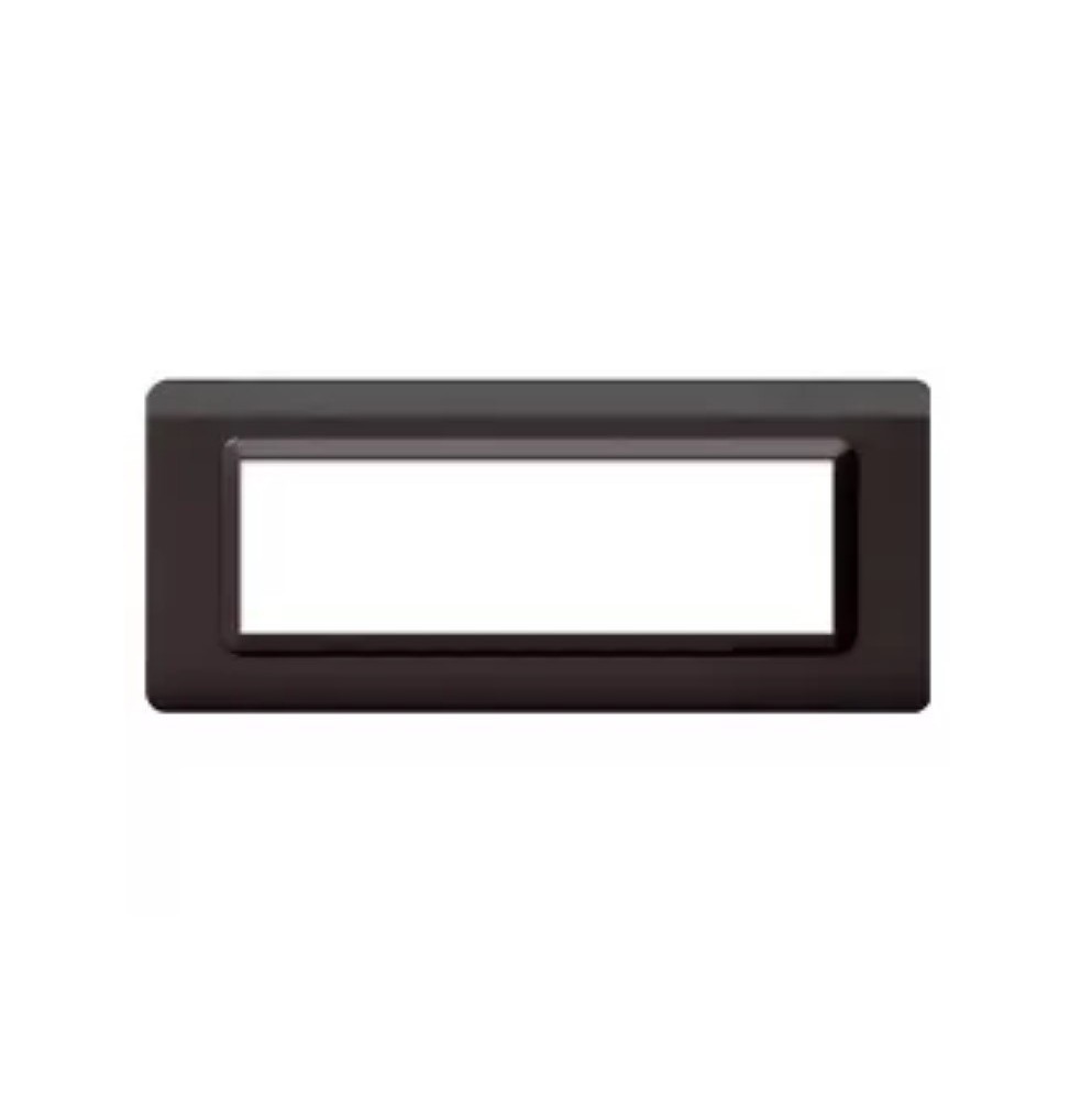 Placca 7 moduli in tecnopolimero grigio scuro lucido AVE Sistema 44 44PY07GSL