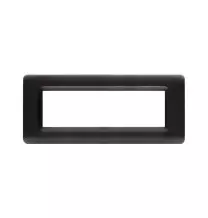 Placca 7 moduli in tecnopolimero grigio scuro metalizzato AVE Sistema 44 44PY07GSM