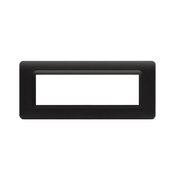 Placca 7 moduli grigio tekla AVE 44PY07GTK Tecnopolimero Sistema 44