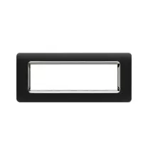 Placca 7 moduli grigio tekla AVE 44PY07GTKC Tecnopolimero Sistema 44