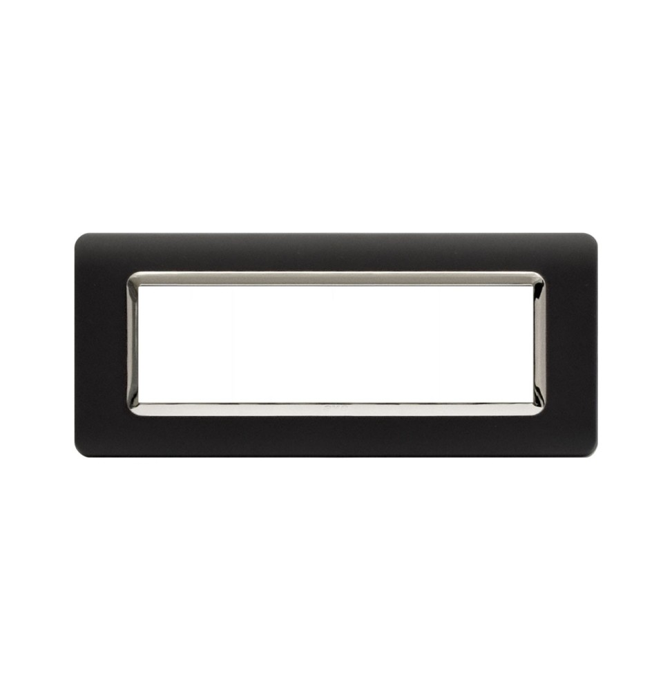 Placca 7 moduli grigio tekla AVE 44PY07GTKC Tecnopolimero Sistema 44