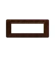 Placca 7 moduli Radica opaca Tecnopolimero AVE Sistema 44 44PY07RD