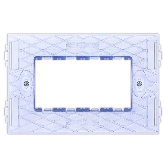 Supporto 4 posti per scatole rettangolari Master Pixia 14SP104