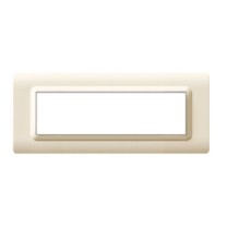 Placca 7 moduli Sabbia Tecnopolimero Sistema 44 AVE 44PY07SA