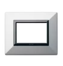 Placca Ave Zama 44 Argento Opaco 3 Moduli 44P93AO