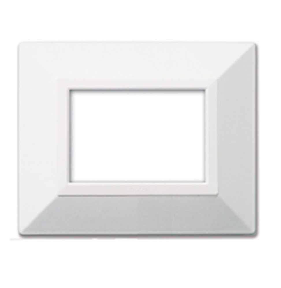 Placca 3 moduli Bianco Ral 9010 AVE Zama 44 44P93B