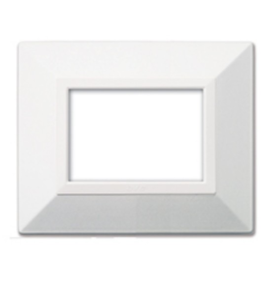 Placca 3 moduli Bianco Ral 9010 AVE Zama 44 44P93B