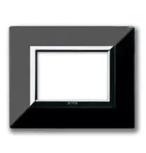 Placca AVE Zama 44 Nero Assoluto 3 moduli 44P93NAL