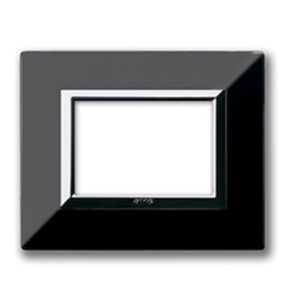 Placca AVE Zama 44 Nero Assoluto 3 moduli 44P93NAL