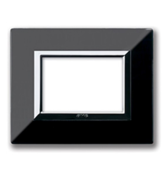 Placca AVE Zama 44 Nero Assoluto 3 moduli 44P93NAL