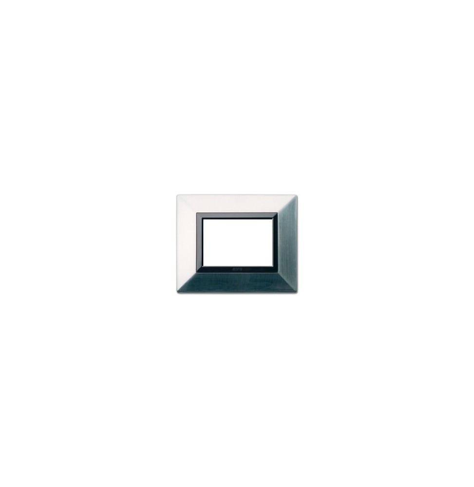Placca 3 moduli Nichel spazzolato AVE Zama 44 44P93NCS