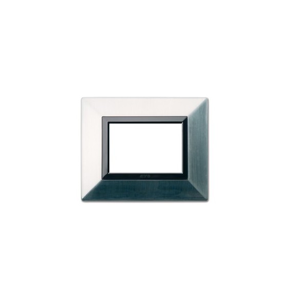 Placca 3 moduli Nichel spazzolato AVE Zama 44 44P93NCS