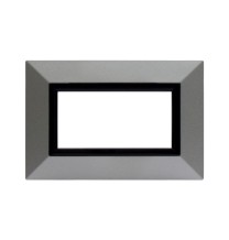 Placca Ave Zama 44 Argento Opaco 4 Moduli 44P94AO | MisterElettro