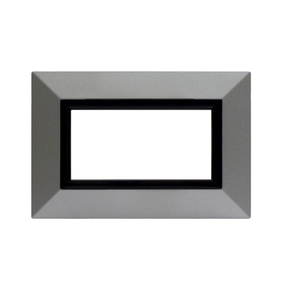 Placca Ave Zama 44 Argento Opaco 4 Moduli 44P94AO | MisterElettro