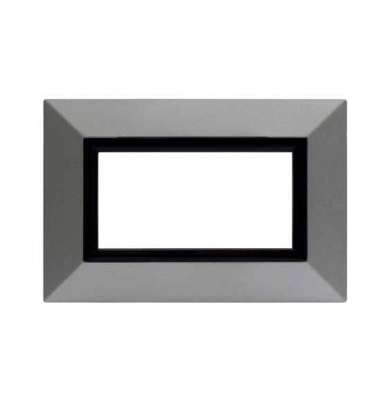 Placca Ave Zama 44 Argento Opaco 4 Moduli 44P94AO | MisterElettro