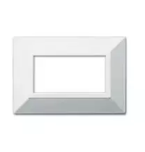 Placca AVE Zama 44 Bianco Ral9010 4 moduli 44P94B