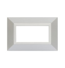 Placca AVE Zama 44 Bianco MicalizzatoGrafite 4 moduli 44P94BMC