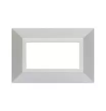 Placca AVE Zama 44 Bianco MicalizzatoGrafite 4 moduli 44P94BMC