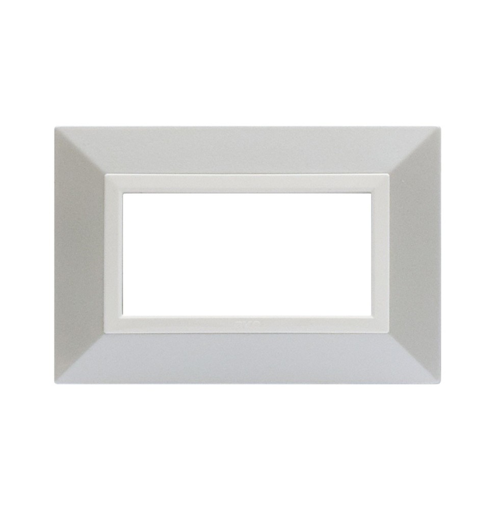 Placca AVE Zama 44 Bianco MicalizzatoGrafite 4 moduli 44P94BMC